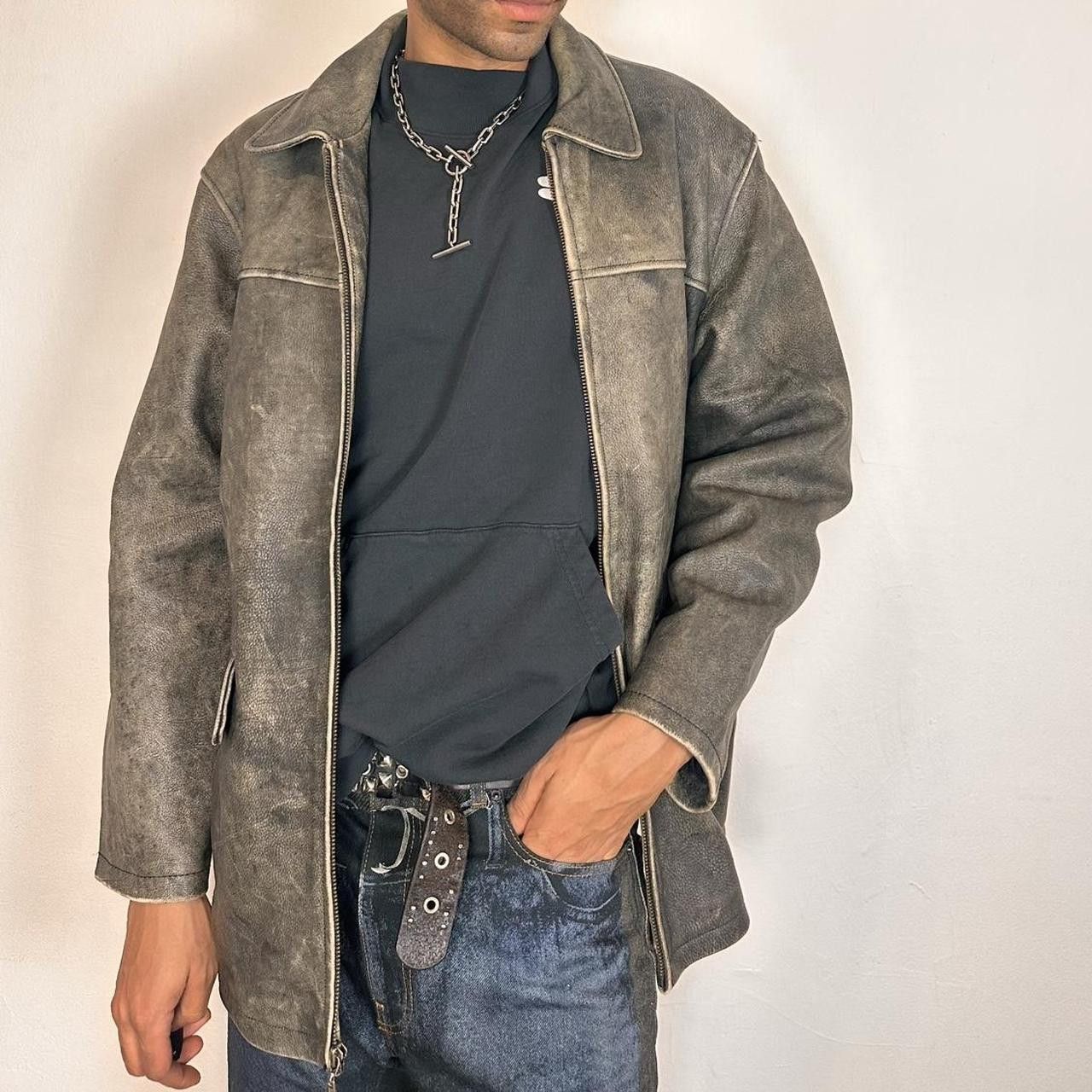 Wilsons Leather M. Julian Wilson's Leather Faded Brown Leather Jacket - XL Size US XL / EU 56 / 4 - 1 Thumbnail
