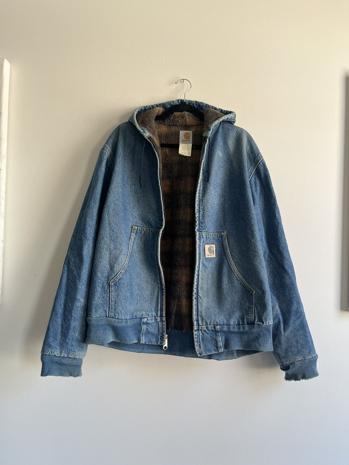 Carhartt Vintage 90’s 🇺🇸 Blanket-Lined Carhartt Jean Jacket Size US L / EU 52-54 / 3 - 1 Thumbnail