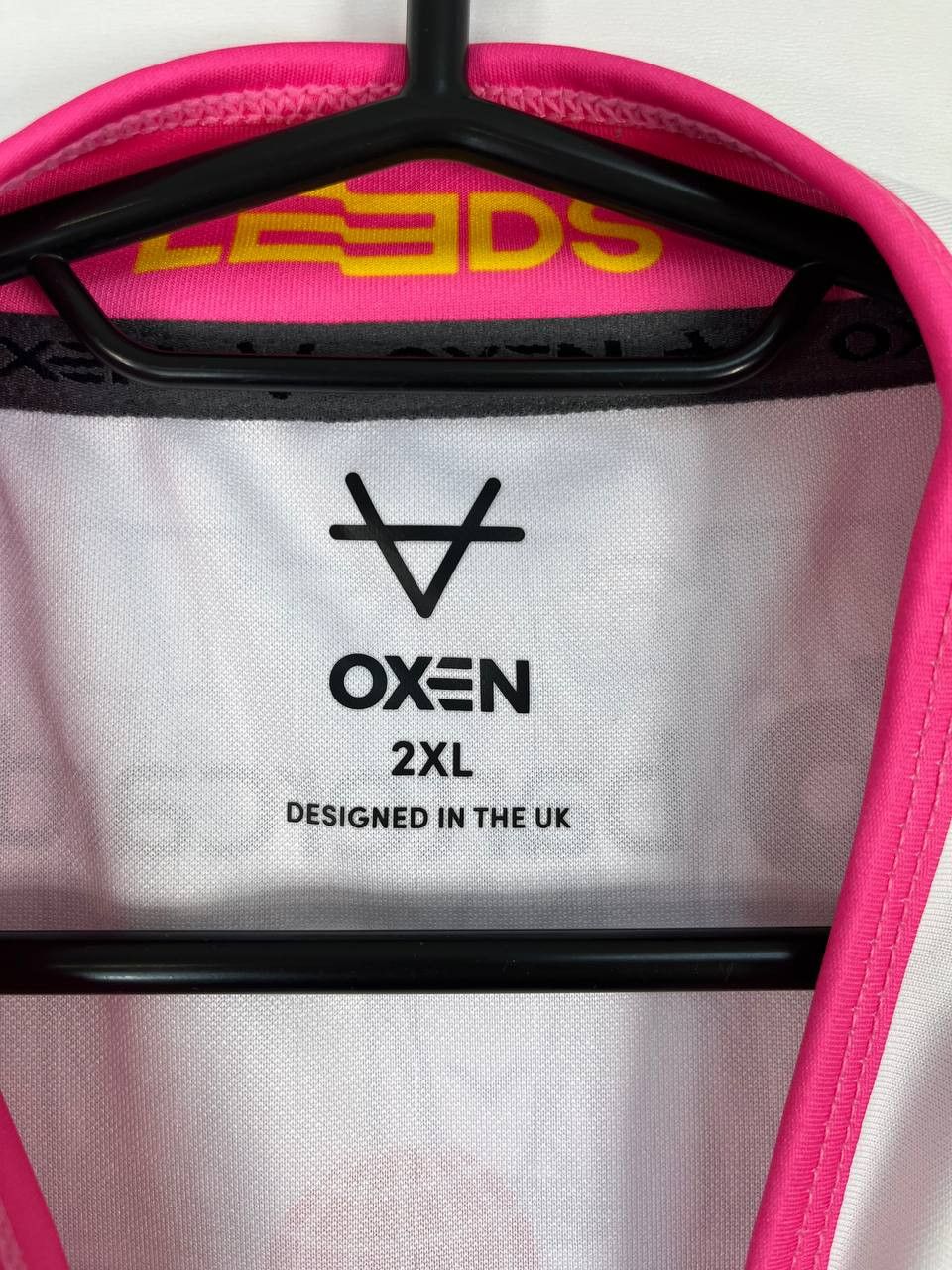Other OXEN Leeds Rhinos Rugby League White Pink Jersey Size 2XL Size US XXL / EU 58 / 5 - 5 Thumbnail