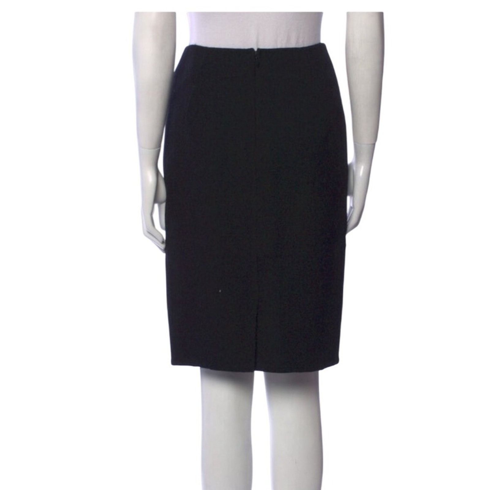 & Other Stories Chado by Ralph Rucci Black Wool Pencil Skirt Size 23" - 3 Thumbnail