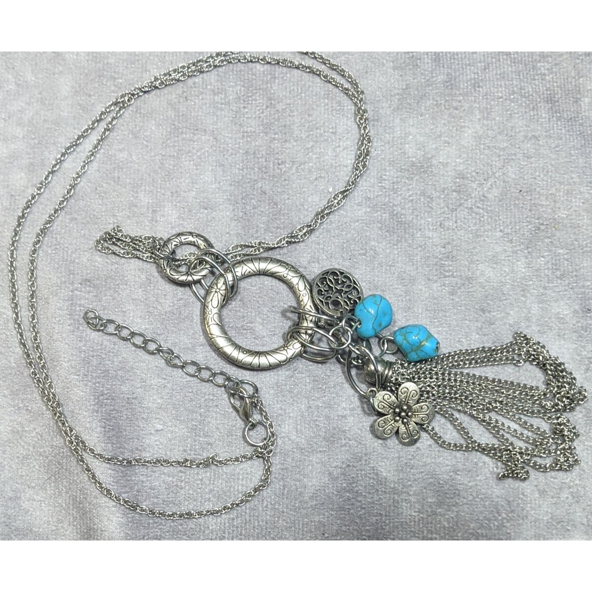 Other Bohemian Floral Tassel Cluster Charm Pendant Necklace Size ONE SIZE - 7 Thumbnail