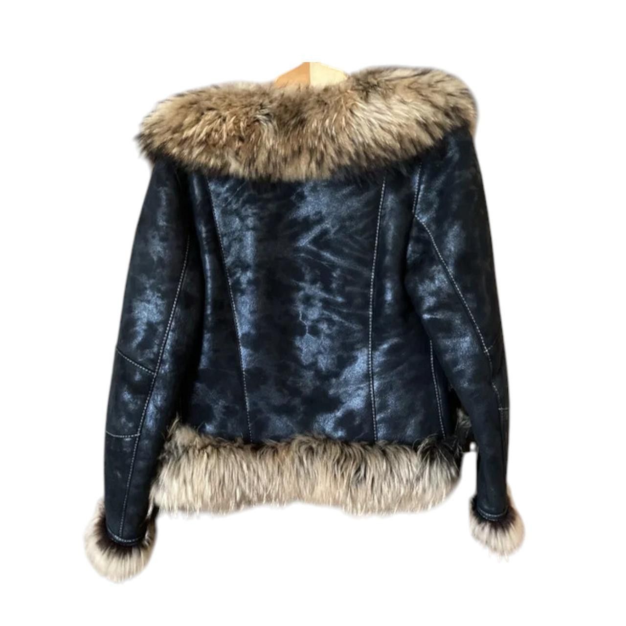 Other Women’s shearling coat short natural fur sz M Realli Size M / US 6-8 / IT 42-44 - 2 Thumbnail