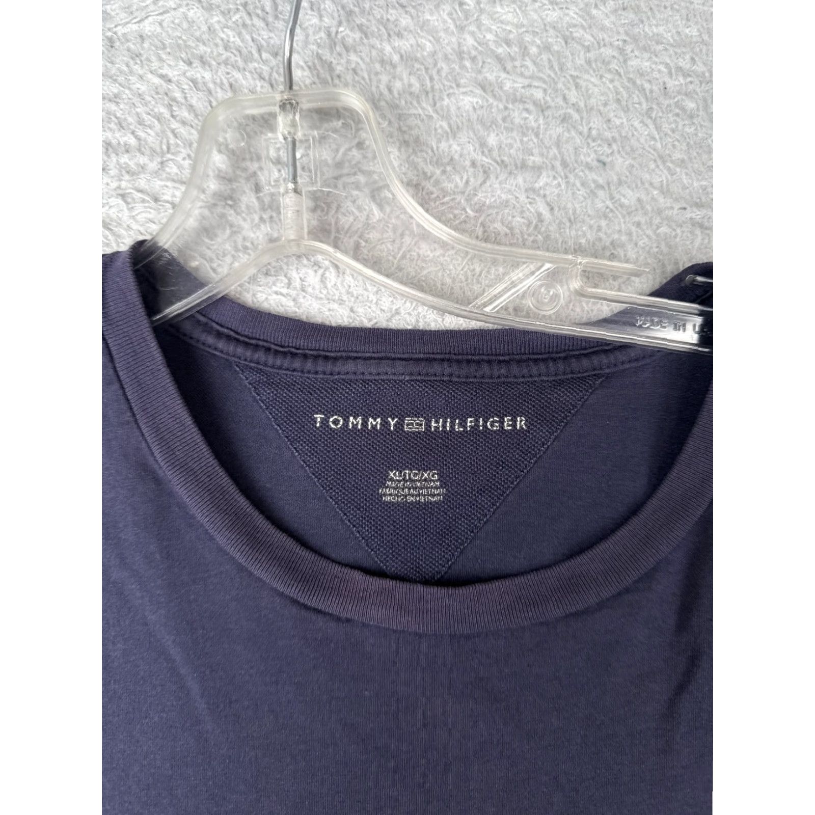 Tommy Hilfiger Tommy Hilfiger Shirt Adult XL Blue Cotton Short Sleeve Crew Neck Logo Mens Size US XL / EU 56 / 4 - 7 Thumbnail