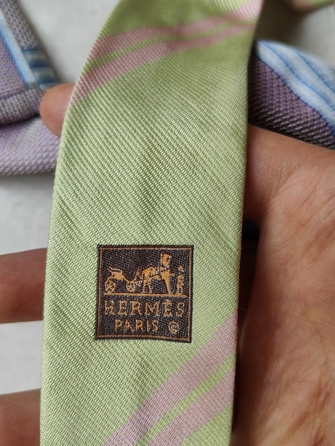 Hermes Hermes Men's Tie K29 Size ONE SIZE - 7 Thumbnail