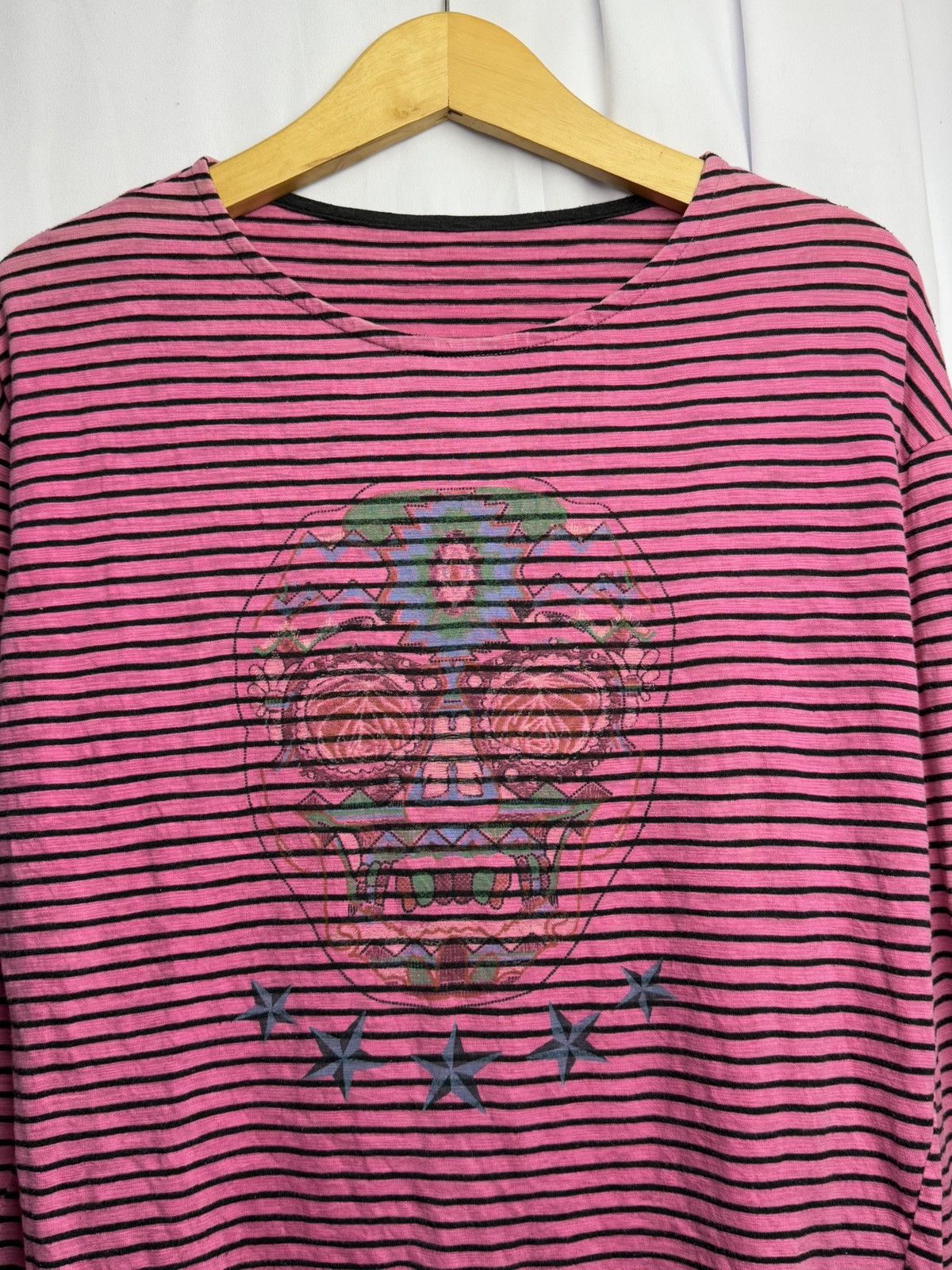 Hysteric Glamour × If Six Was Nine × Japanese Brand Japanese Skulls Stripe Long Sleeve ifsix style Size US M / EU 48-50 / 2 - 3 Thumbnail