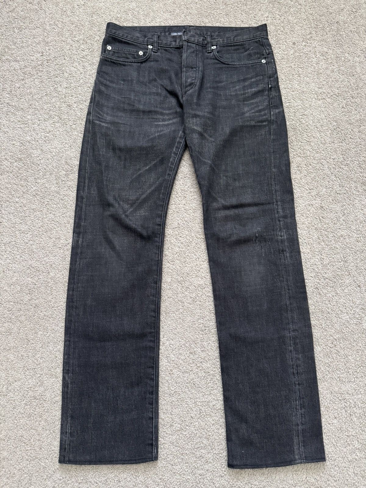 Pre-owned Dior X Hedi Slimane Aw06 Dior Homme "these Grey Days" Mij Clawmark Denim Jeans