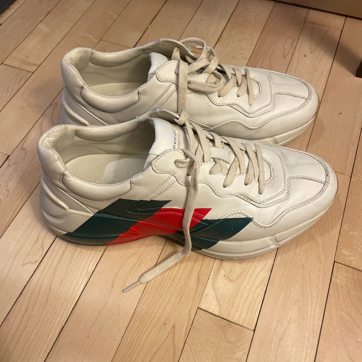 Gucci Cream Gucci Rhyton Size US 10.5 / IT 40.5 - 2 Thumbnail