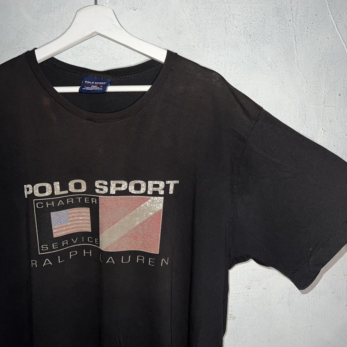 Polo Ralph Lauren × Vintage 90s vintage Polo Ralph Lauren T-Shirt Charter Service XL Size US XL / EU 56 / 4 - 5 Thumbnail