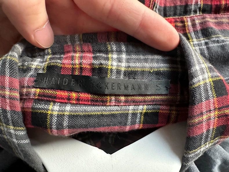 Haider Ackermann Haider Ackermann Black, red and gold checkered shirt Size US S / EU 44-46 / 1 - 3 Thumbnail