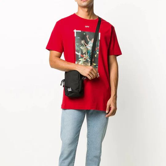 Off-White Red Pascal Skeleton Painting Arrows T-Shirt Size US M / EU 48-50 / 2 - 3 Thumbnail