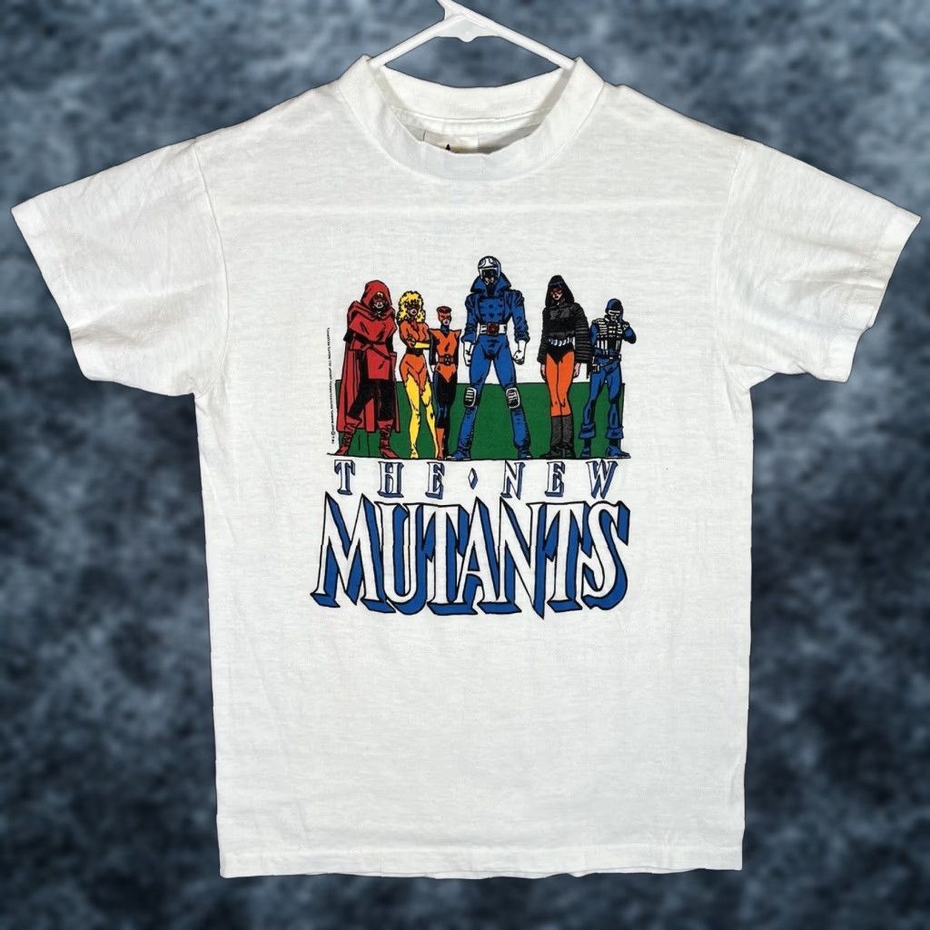 VINTAGE East Coast Sportswear The New Mutants T Shirt Adult Medium White Mens