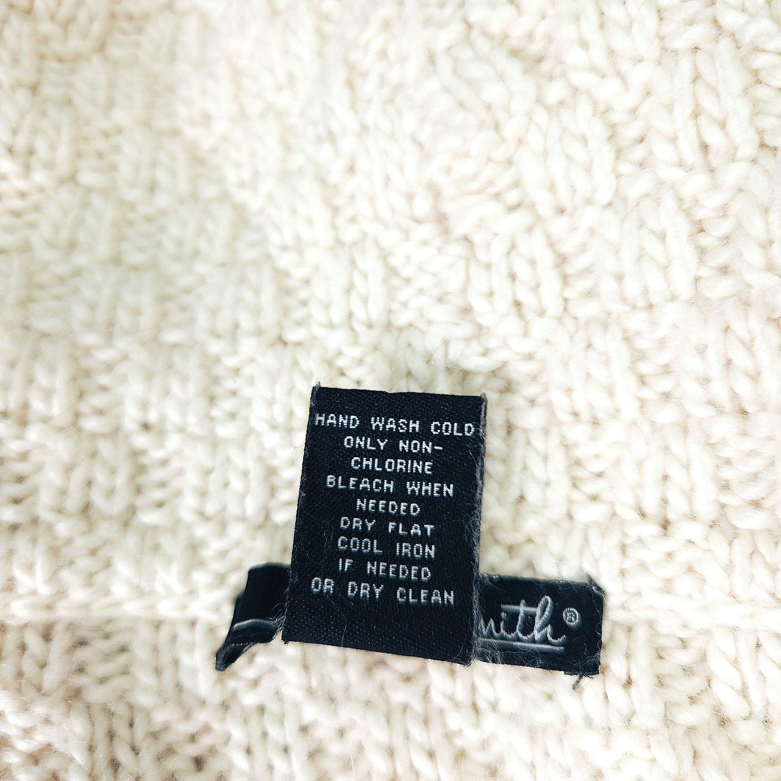 Willi Smith EUC Willi Smith Cowl-Neck Sweater Sz. S Cream Textured Knit Size S / US 4 / IT 40 - 5 Thumbnail