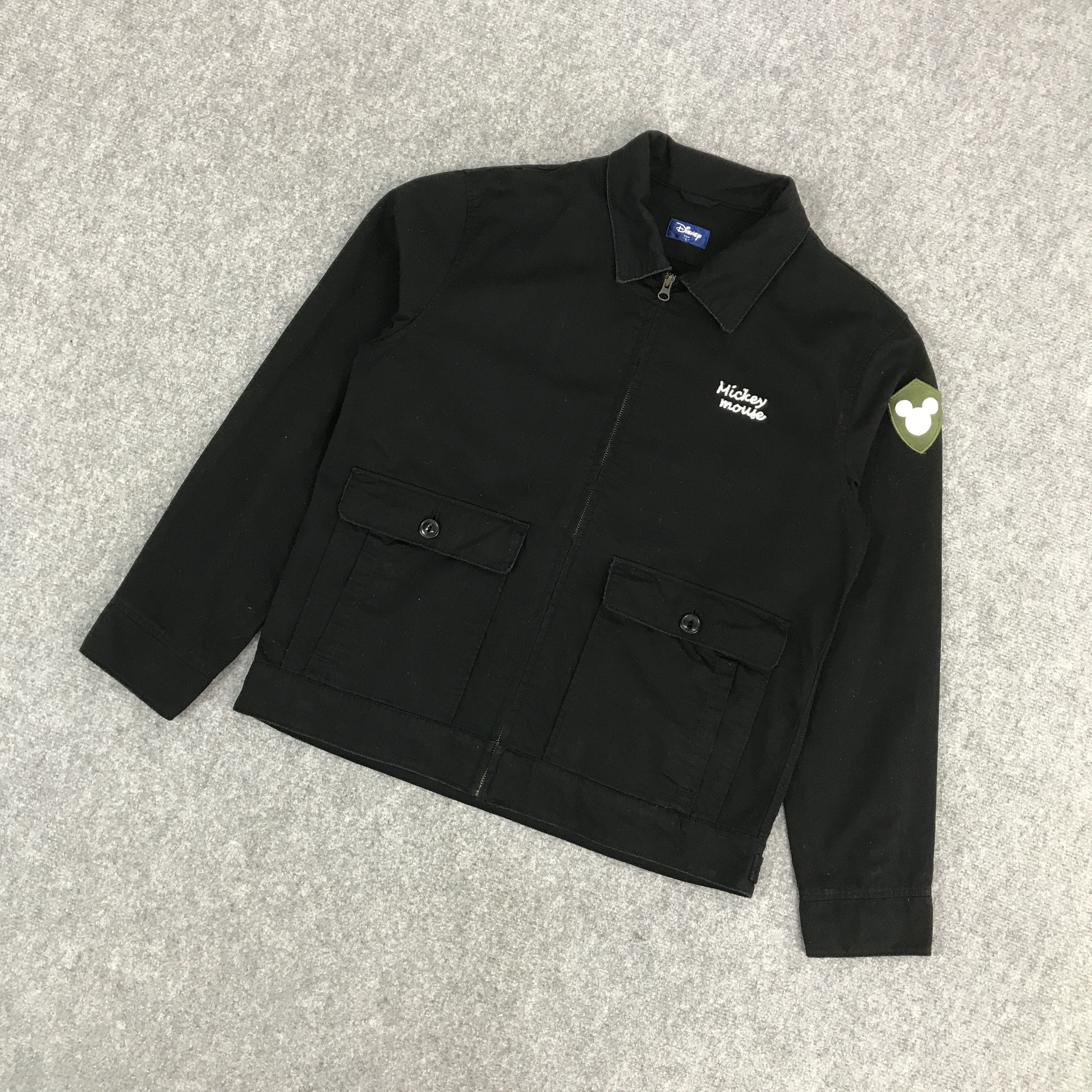 Disney × Japanese Brand MICKEY MOUSE BLACK ZIPPER JACKET Size US L / EU 52-54 / 3 - 5 Thumbnail