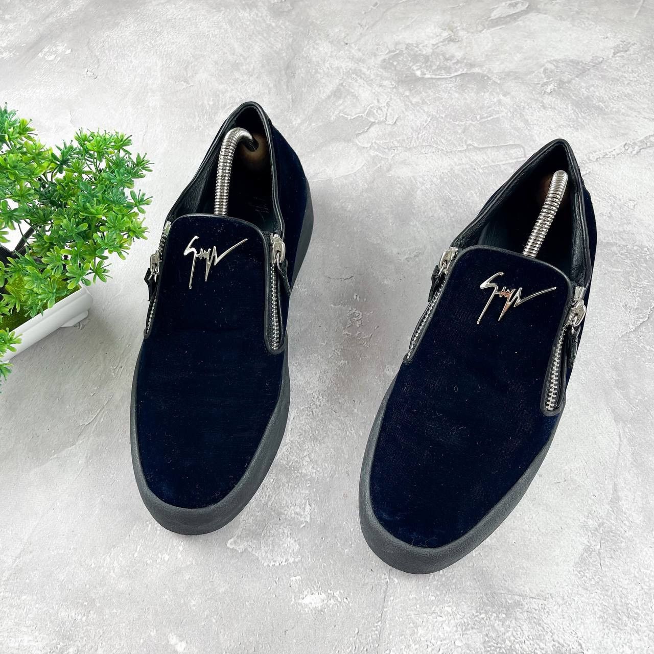 Giuseppe Zanotti Giuseppe Zanotti Mens Conley Navy Size US 10 / EU 43 - 2 Thumbnail