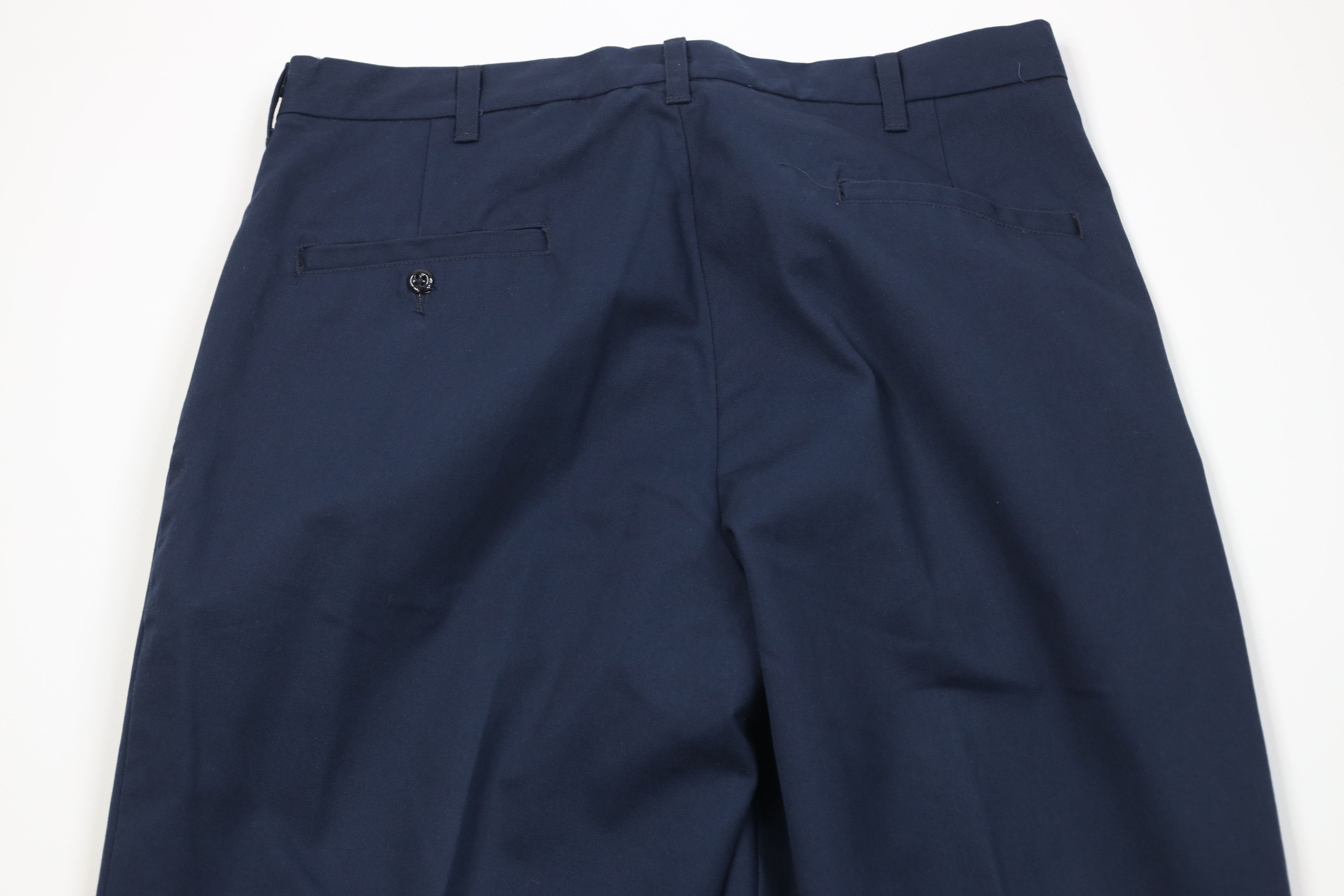 Vintage Vintage 90s Streetwear Wide Leg Chino Pants Workwear Blue Size US 36 / EU 52 - 9 Thumbnail