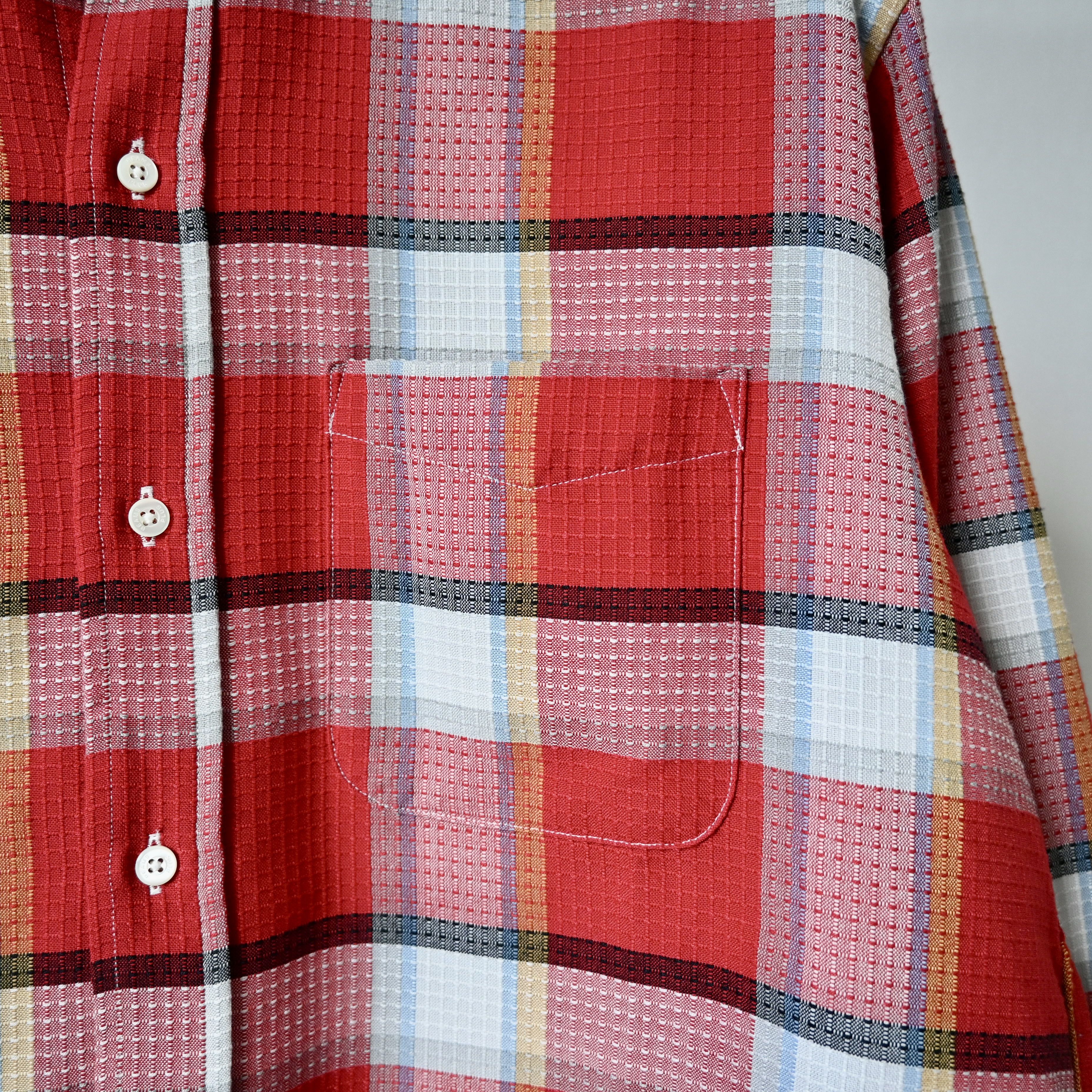 Beams Plus BEAMS Plus dobby woven BD shirt, red plaid, made in Japan Size US S / EU 44-46 / 1 - 9 Thumbnail