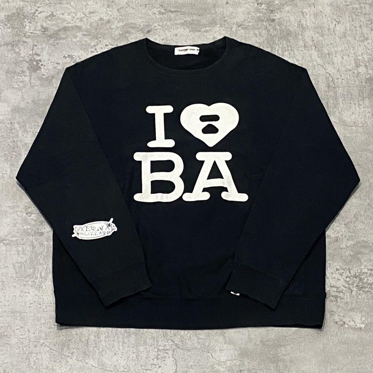 Bape Bape I Love BA Black Sweatshirt Size US XL / EU 56 / 4 - 1 Thumbnail