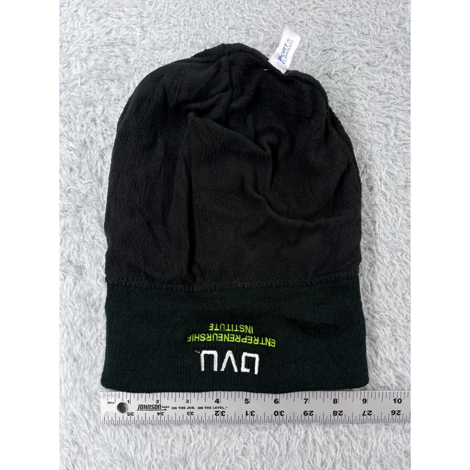 Port & Company UVU Entrepreneurship Institute Beanie Toque Adult Black Knit Acrylic Poly Lined One Size Size ONE SIZE - 5 Thumbnail