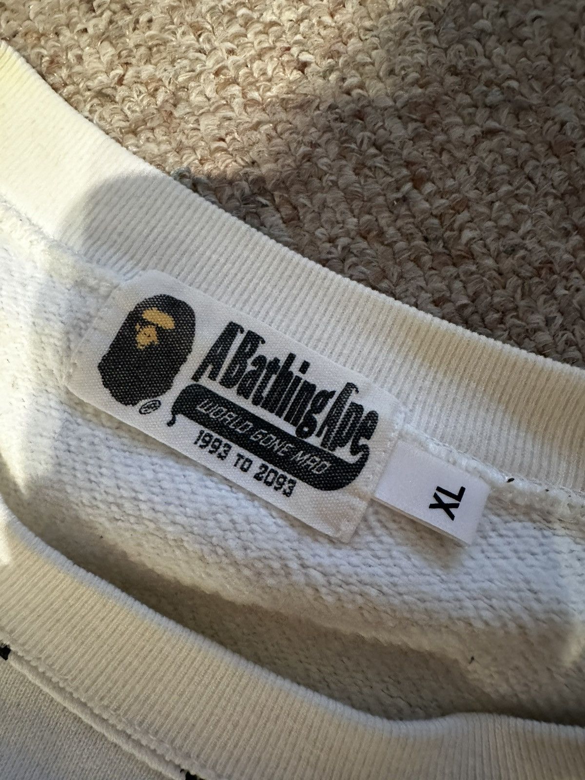 Bape BAPE Monogram Logo Crewneck Size US XL / EU 56 / 4 - 2 Thumbnail