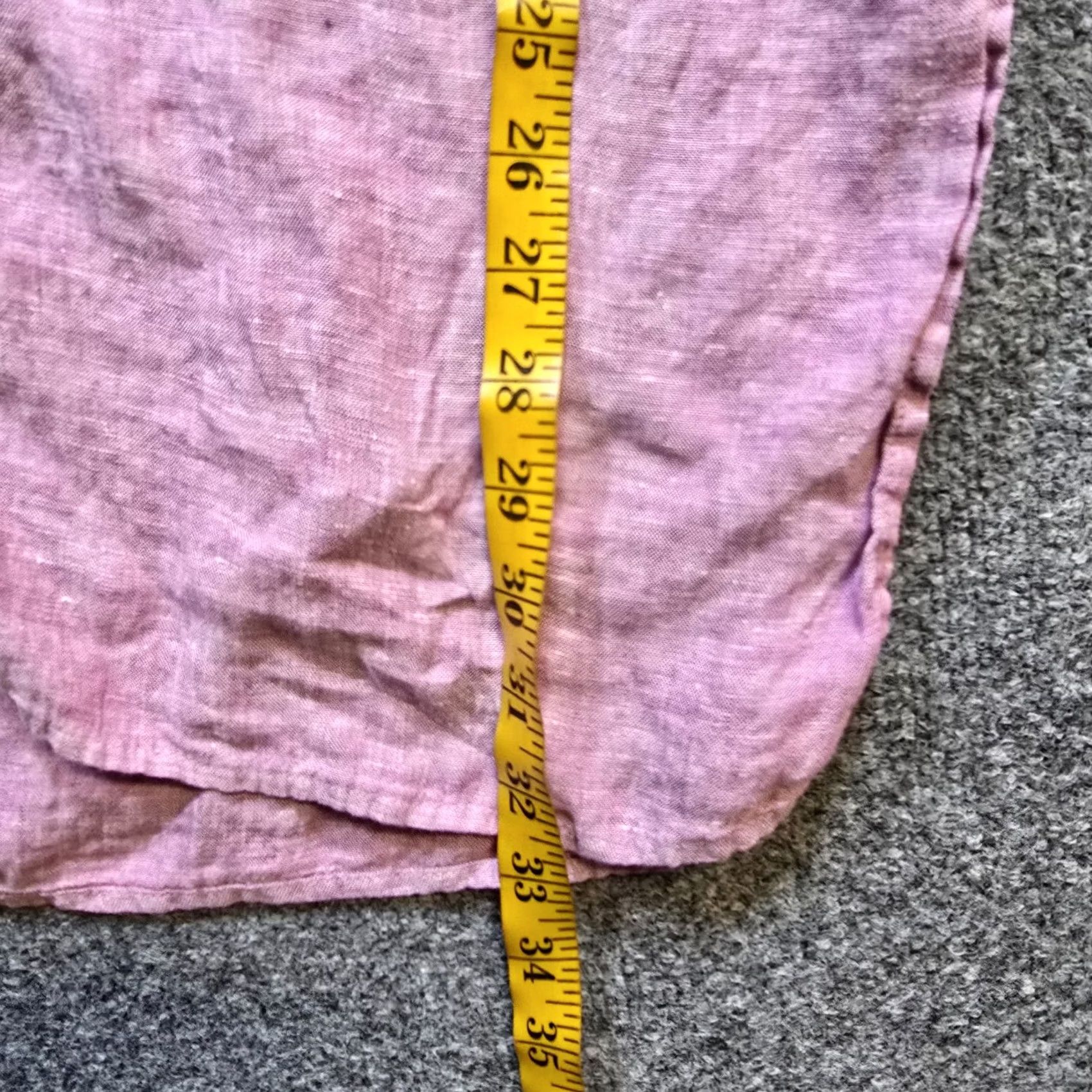 Pinko Sigrid Olsen Top Womens 1X Pink Linen Button Front Beachy Coastal Casual Blouse Shirt Knit Vintage: No Size XL / US 12-14 / IT 48-50 - 6 Thumbnail