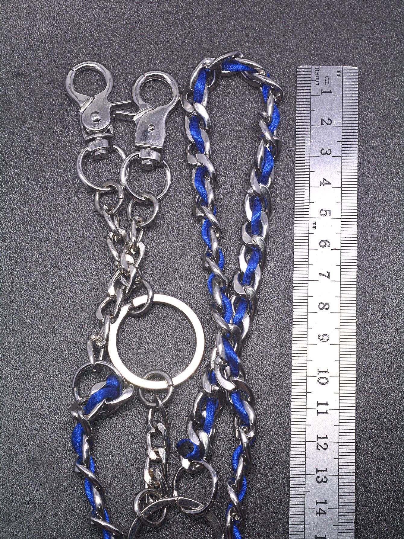 Japanese Brand × Jewelry 30-Inch Biker Pants Chain with Blue Thread 9mm Link Size ONE SIZE - 5 Thumbnail