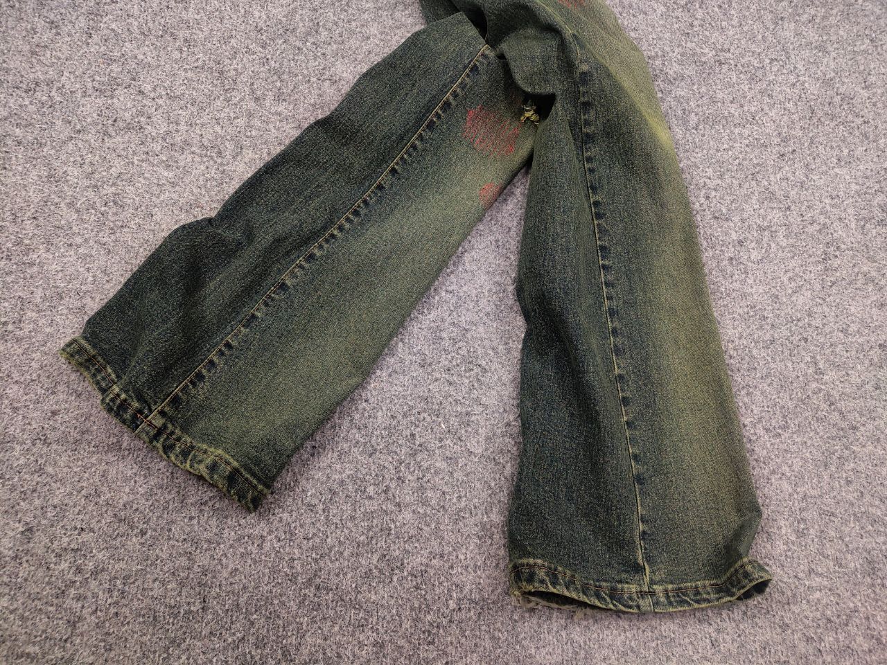 Vintage if six was nine style Flared distressed Jeans Y2K