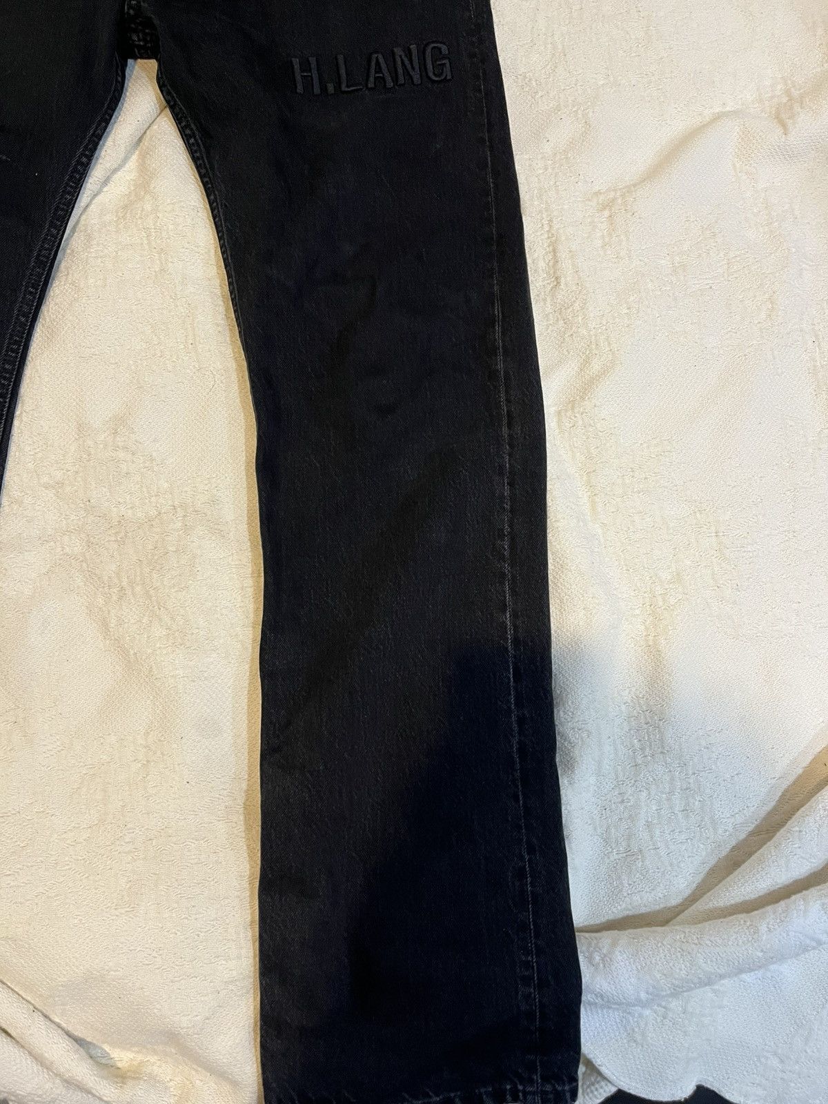 Helmut Lang Embroidered Logo Denim Size US 32 / EU 48 - 4 Thumbnail