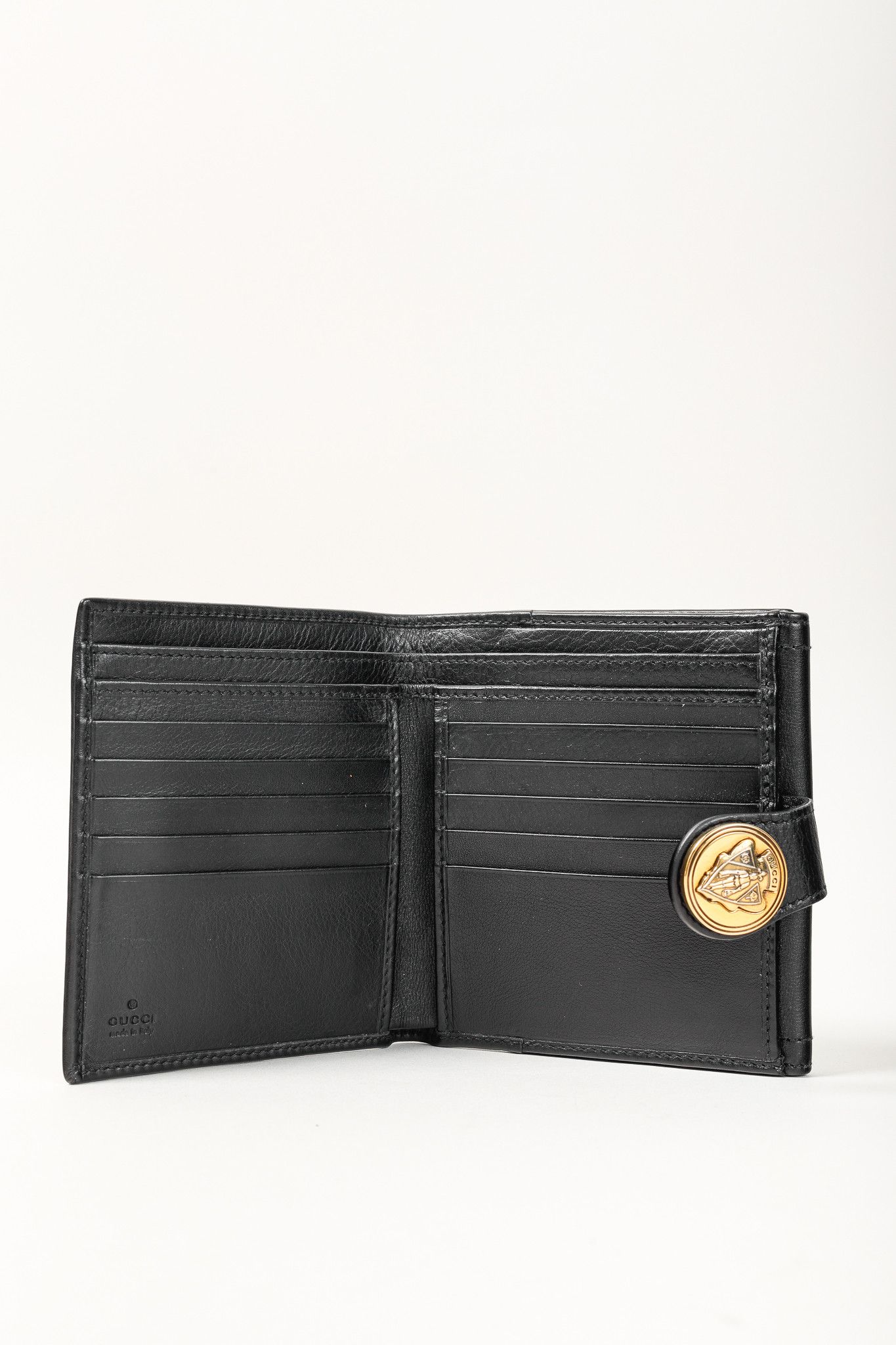 Gucci Gucci Hysteria Black Leather Gold Knight Hysteria Wallet Size ONE SIZE - 7 Thumbnail