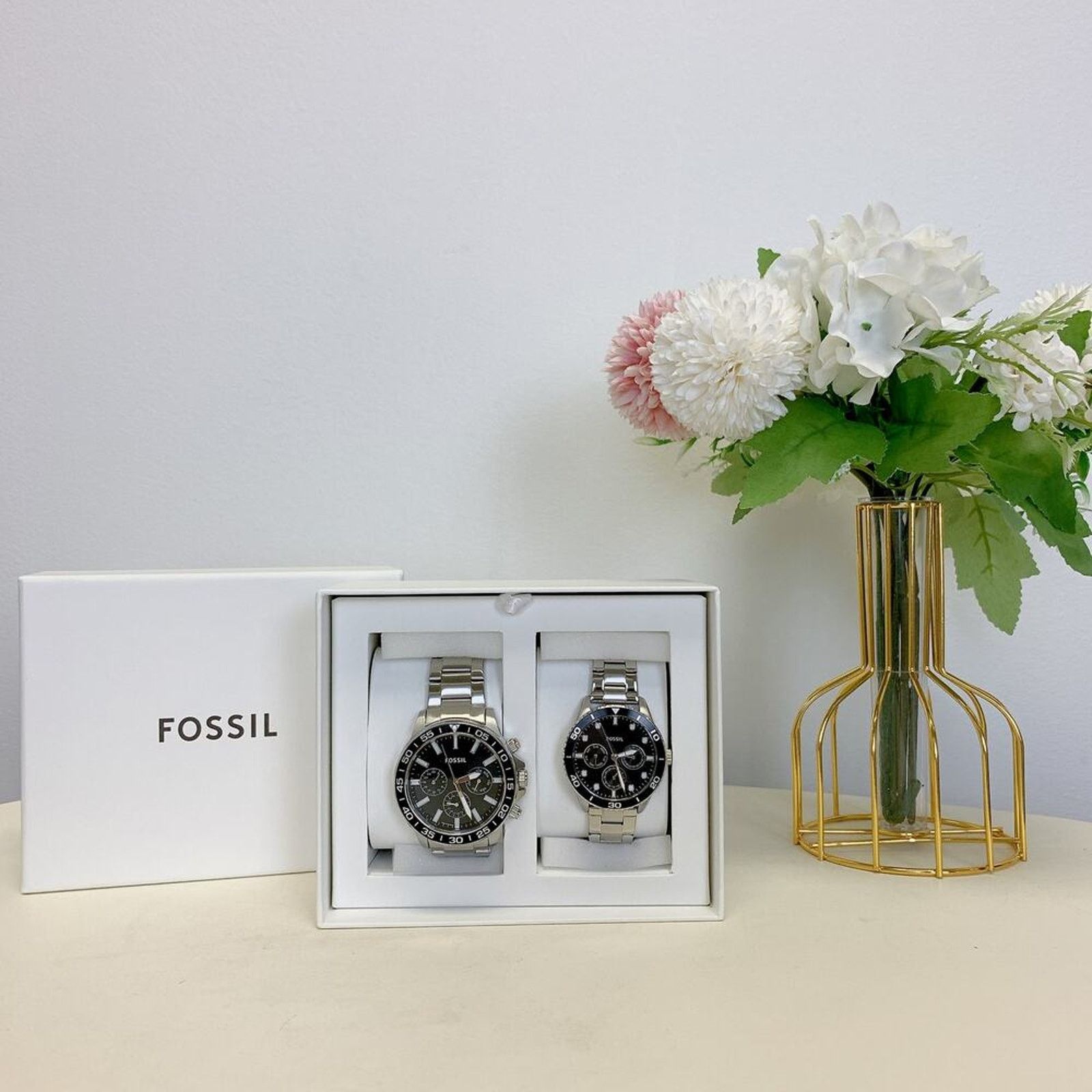 Fossil Fossil BQ2753SET His and Hers Multifunction Stainless Watch Size ONE SIZE - 4 Thumbnail