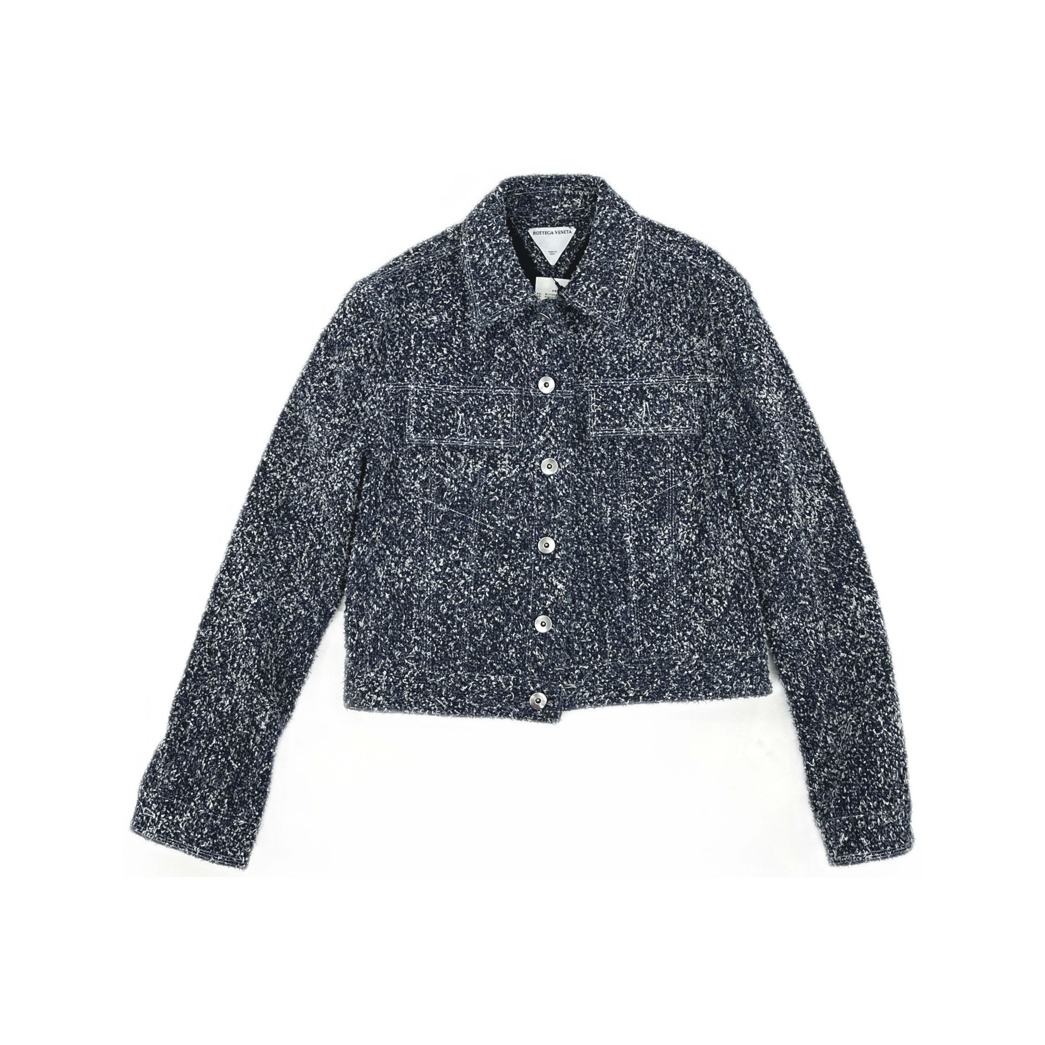 Bottega Veneta Bottega Veneta Textured Button Jacket Size S Size US S / EU 44-46 / 1 - 1 Thumbnail