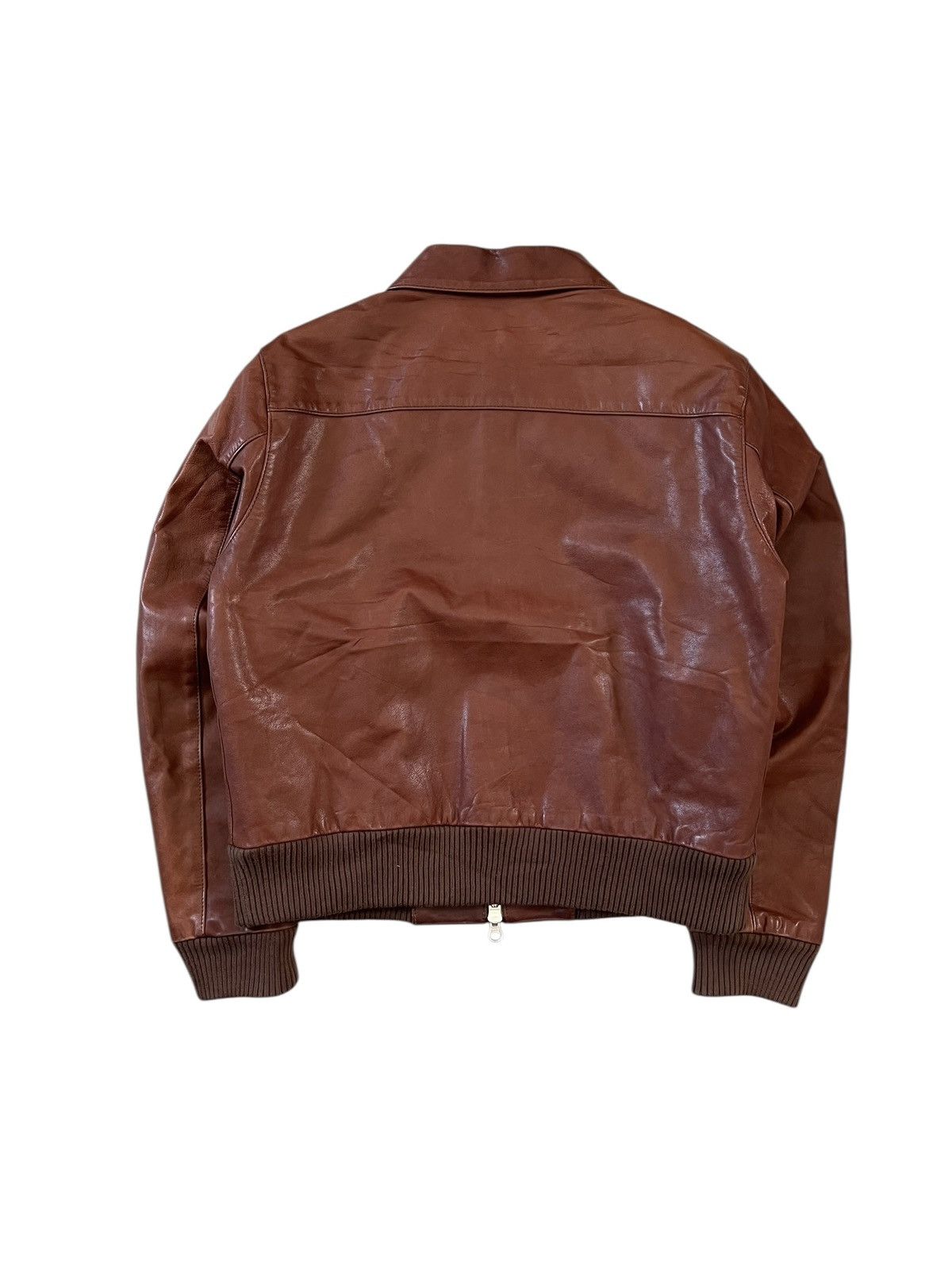 Margaret Howell MHL. Margarett Howell Aviator Leather Bomber Jacket Size S / US 4 / IT 40 - 5 Thumbnail