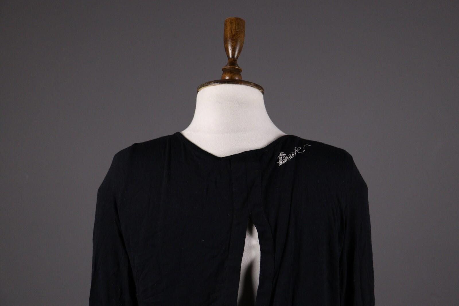 Desigual Desigual Black Floral Long Sleeve Top Shirt Blouse Size XS Size XS / US 0-2 / IT 36-38 - 6 Thumbnail