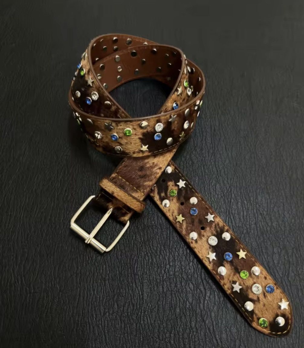 Vintage Leopard Plush Punk Y2k Belt Size ONE SIZE - 4 Thumbnail