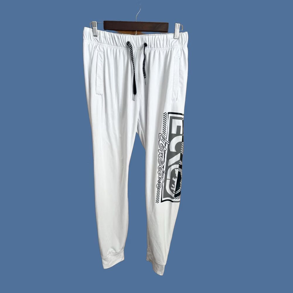 Ecko Unltd. Ecko Unltd Pants Mens Small White Logo Jogger Hip Hop Street Wear Club Jog Gym Size US 29 - 1 Thumbnail