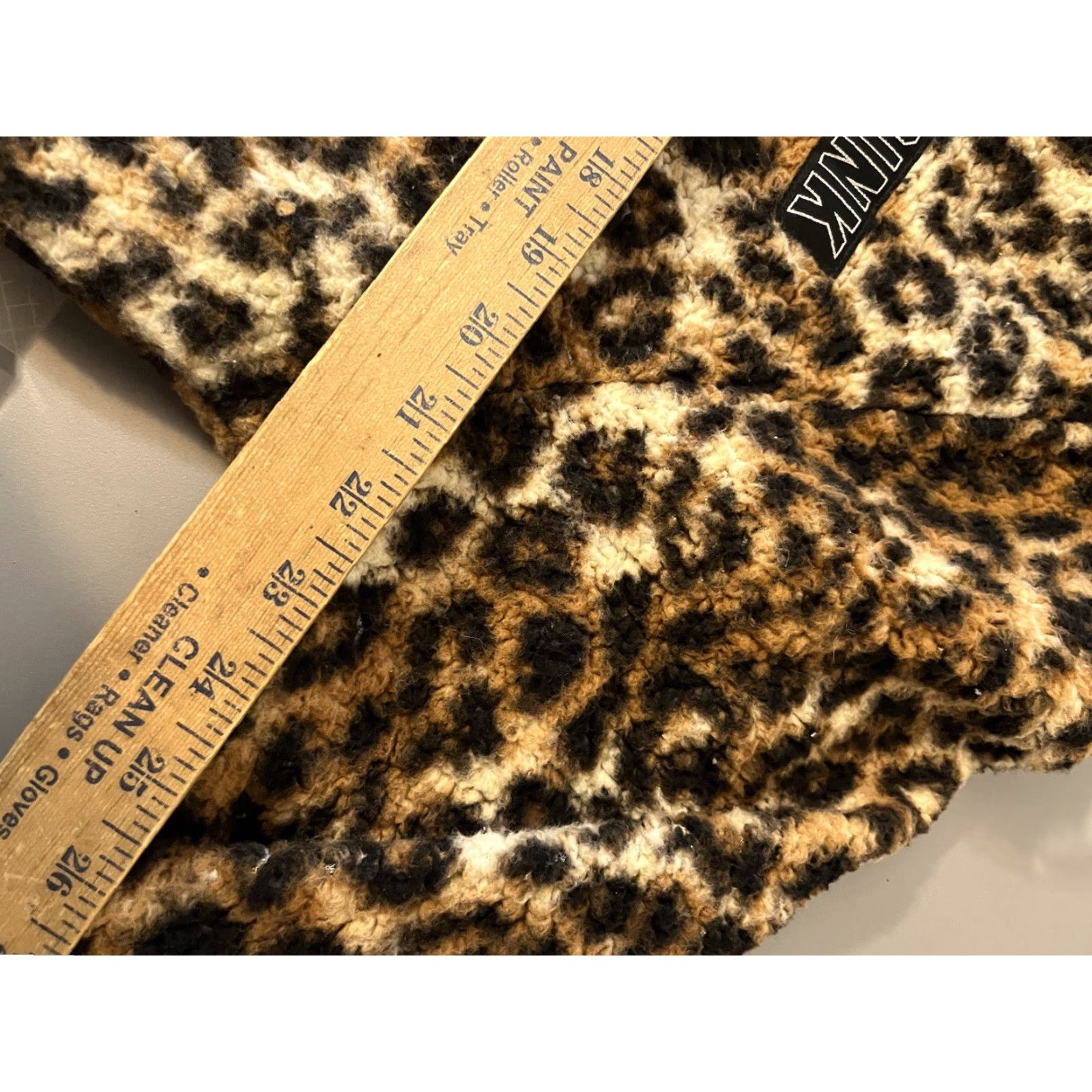 Pinko VINTAGE PINK Women’s Cheetah Print Sherpa Hoodie Sz Medium Pullover 1/4 Zip Activewear Size M / US 6-8 / IT 42-44 - 5 Thumbnail
