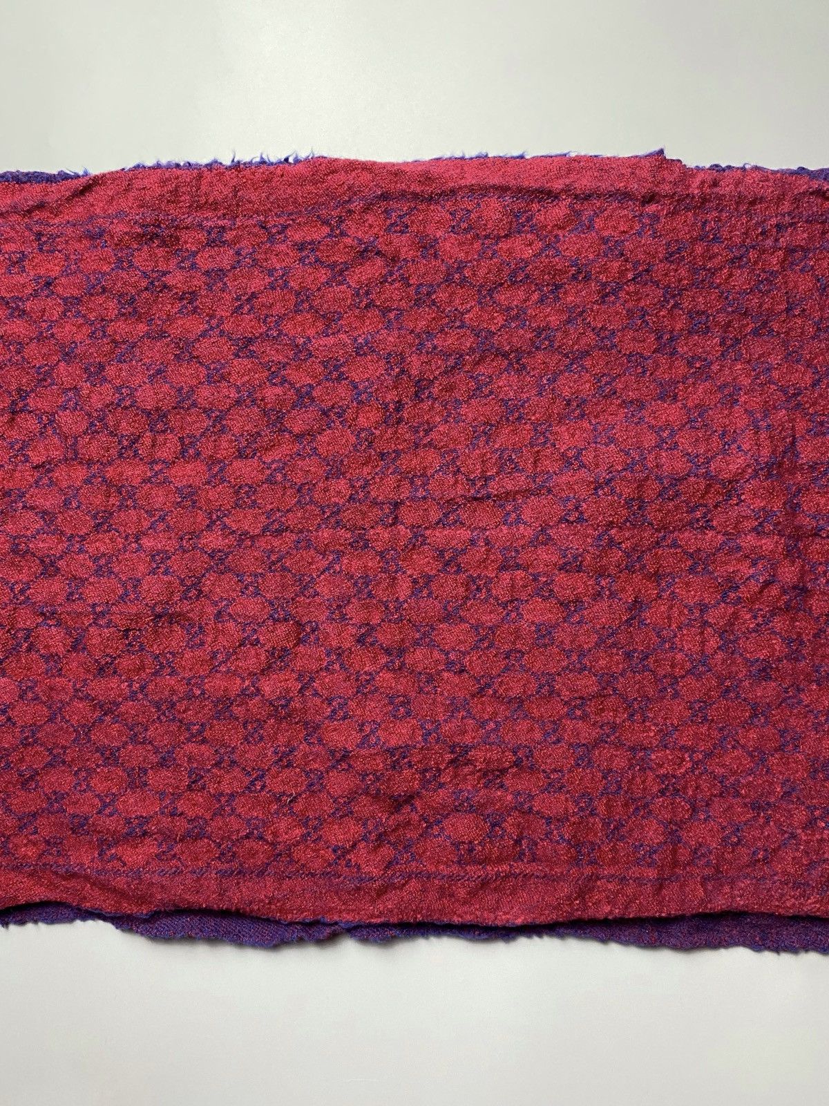 Gucci Gucci GG Logo Wool Monogram Scarf Size ONE SIZE - 8 Thumbnail
