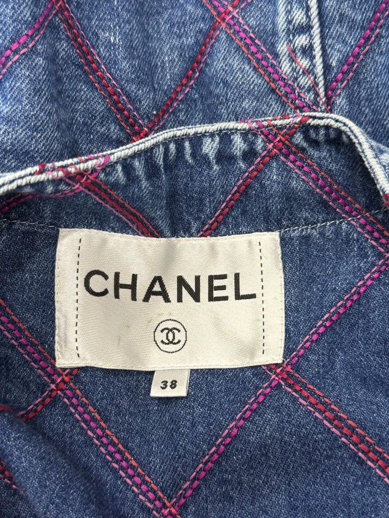 Chanel Chanel 22M Limited Coco Beach Blue and Red Diamond Denim J Size XS / US 0-2 / IT 36-38 - 4 Thumbnail