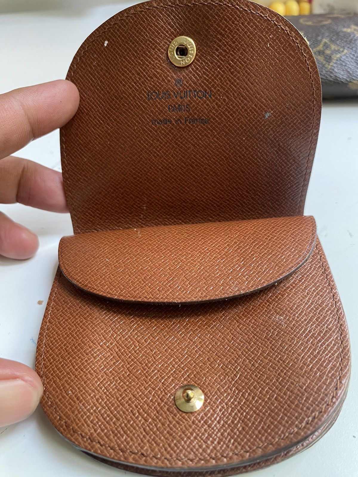 Vintage LOUIS VUITTON LV Porte Monnaie Guze Coin Purse Monogram Size ONE SIZE - 12 Thumbnail