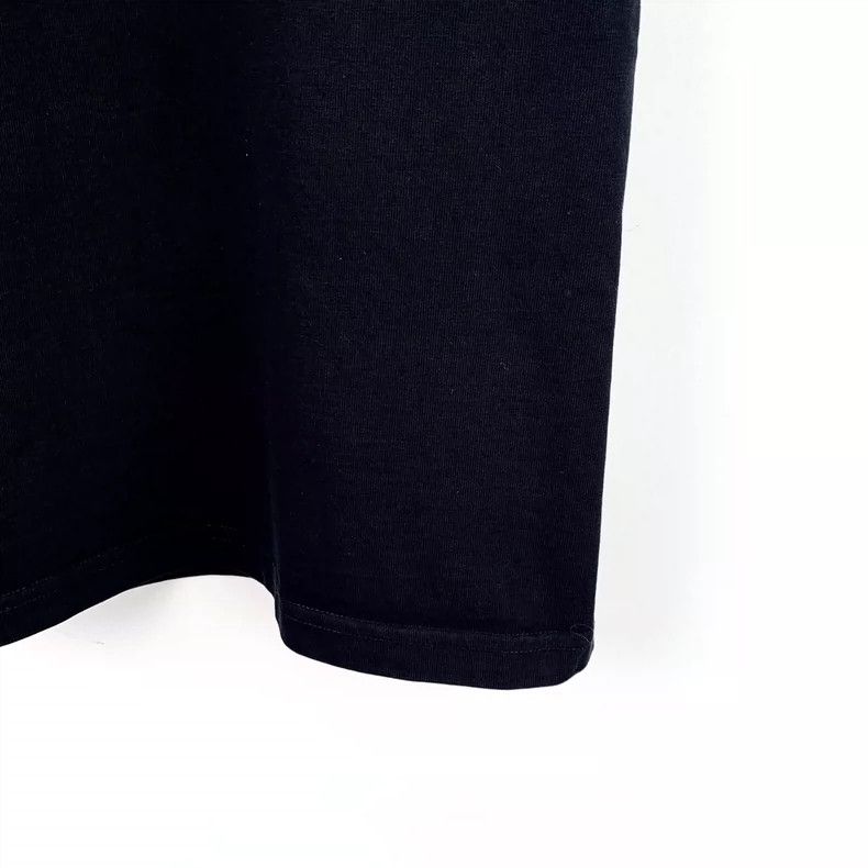 Balenciaga Balenciaga Black logo monogrammed cotton crew neck short s Size US XS / EU 42 / 0 - 4 Thumbnail
