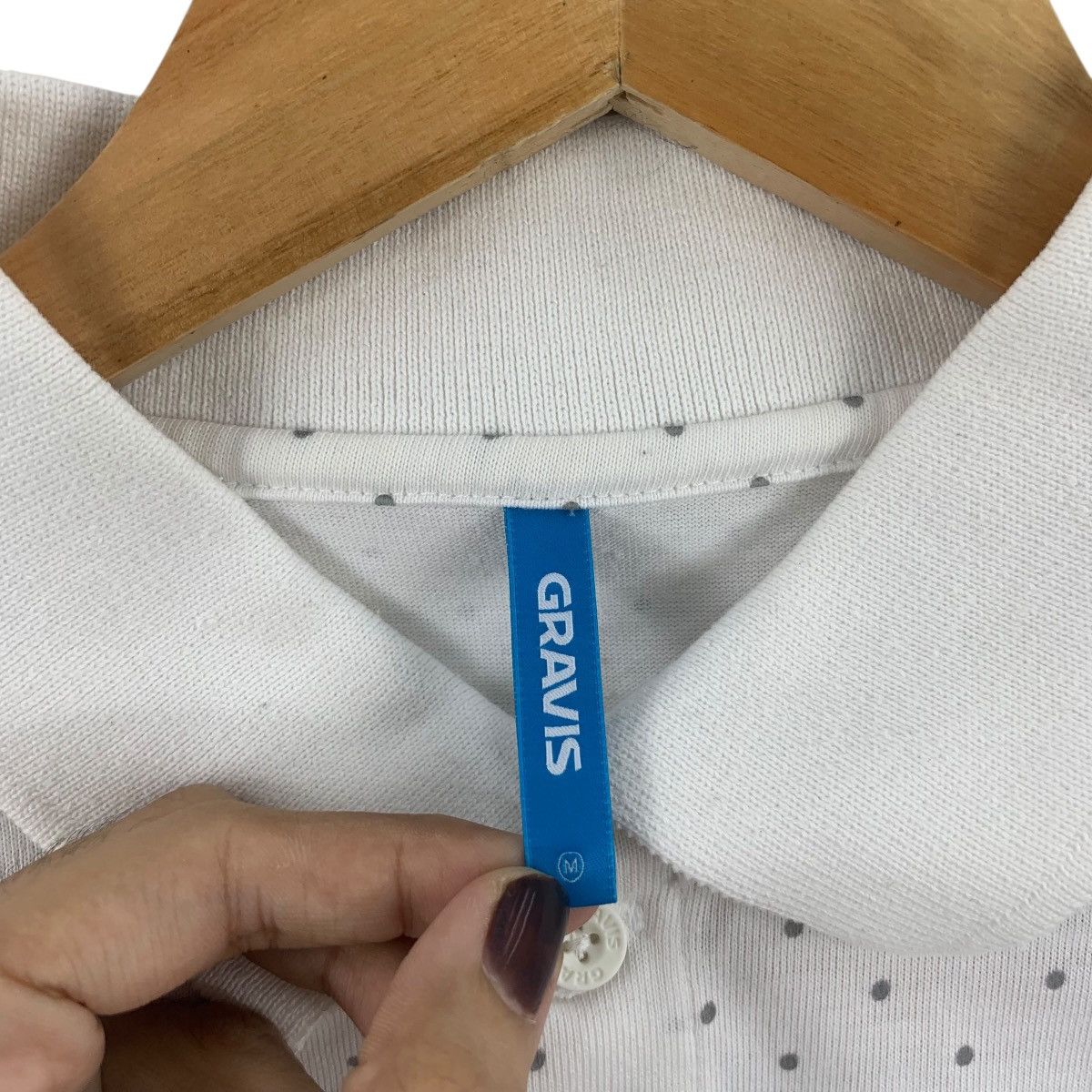 Burton Vintage BURTON SKATEBOARD GRAVIS Polka Dot Polo Tee Shirt Size US M / EU 48-50 / 2 - 8 Thumbnail