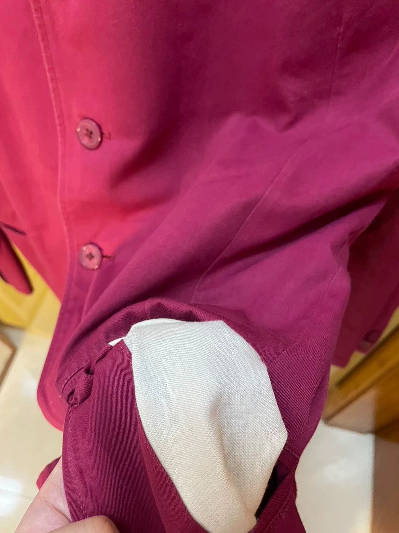 Yohji Yamamoto Yohji Yamamoto size m 90SS Burgundy Show Suit 2501-Nextarro Size 38R - 6 Thumbnail