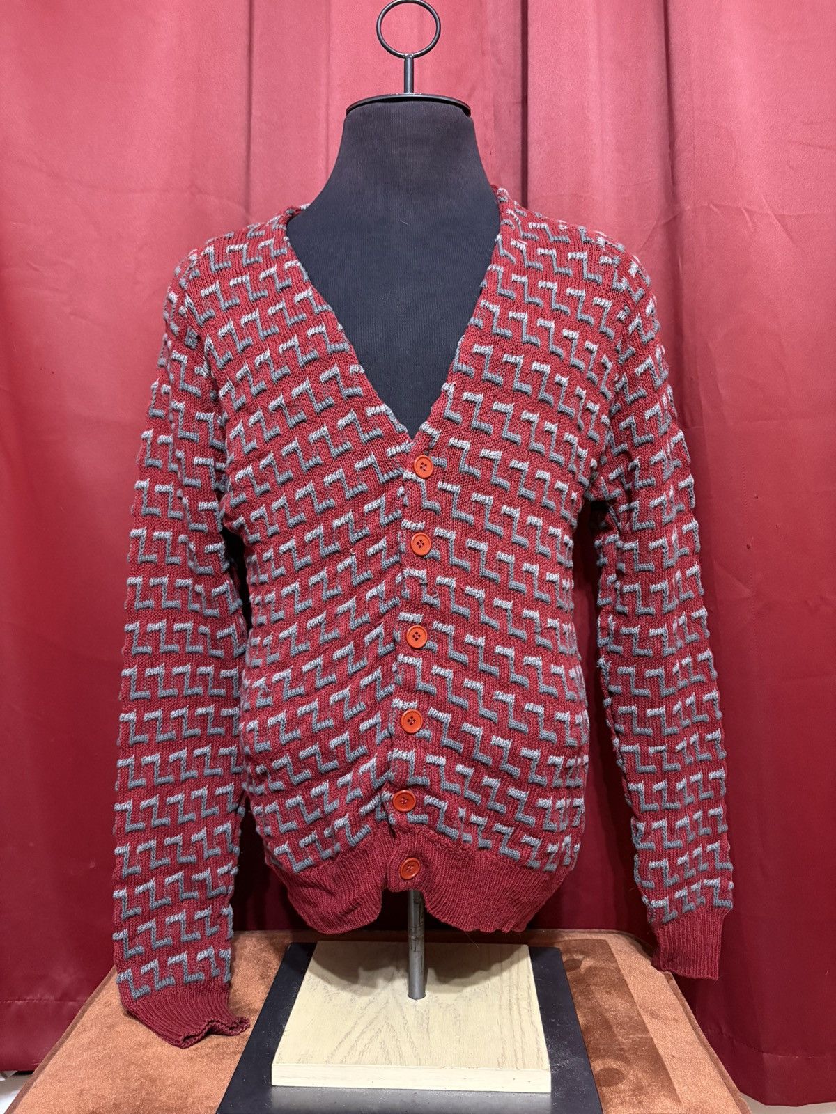 Giorgio Armani Vintage Giorgio Armani Cardigan Sweater Designer Archival Size US M / EU 48-50 / 2 - 1 Thumbnail