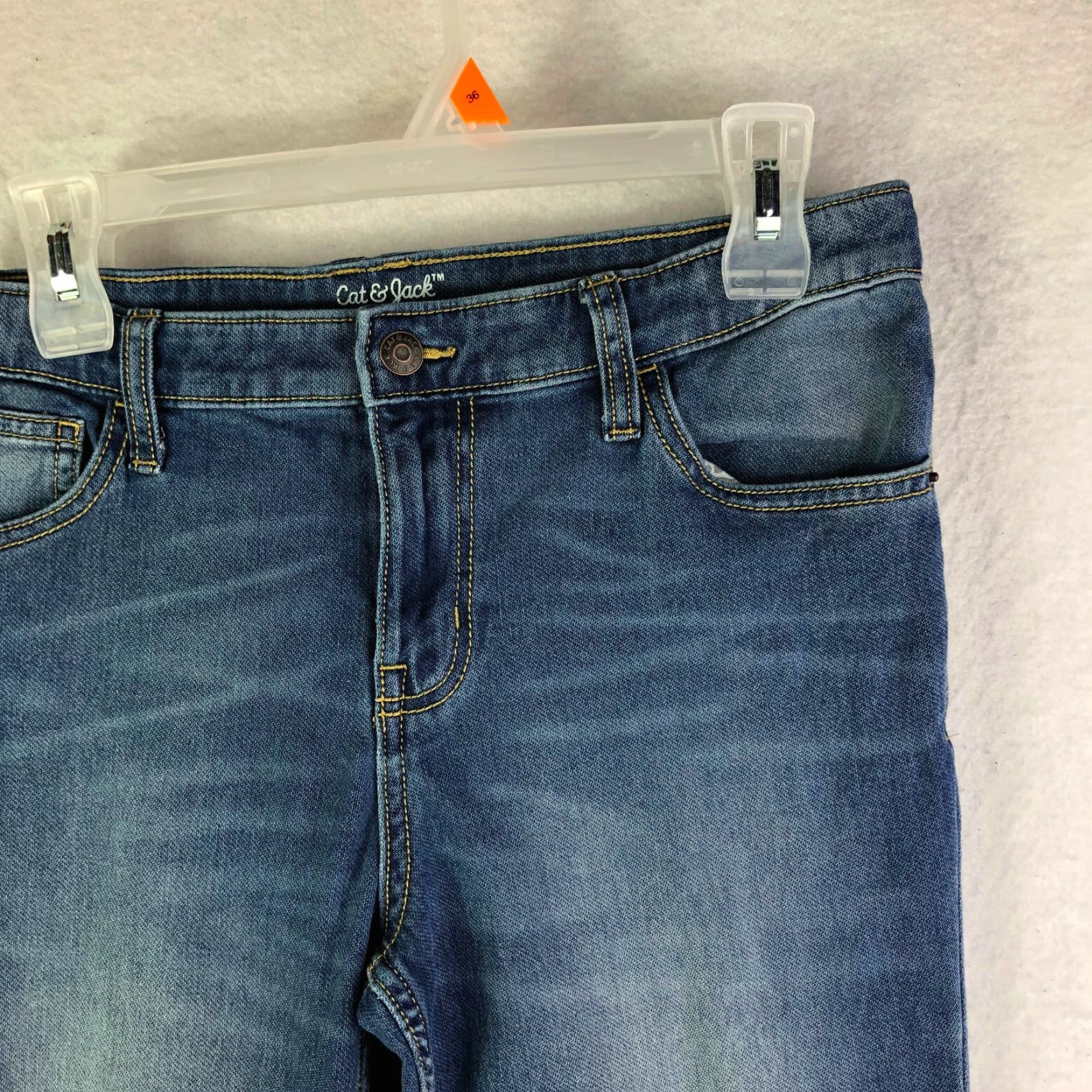 Vintage Cat & Jack Mid Rise Skinny Jeans Juniors Medium Wash Blue Denim Women Boys Girls? Size 32" / US 10 / IT 46 - 3 Thumbnail
