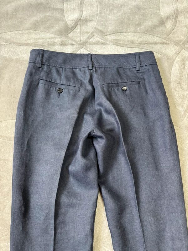 Aspesi Aspesi suit trousers pants 100% Linen navy size 44 Size 30" / US 8 / IT 44 - 4 Thumbnail