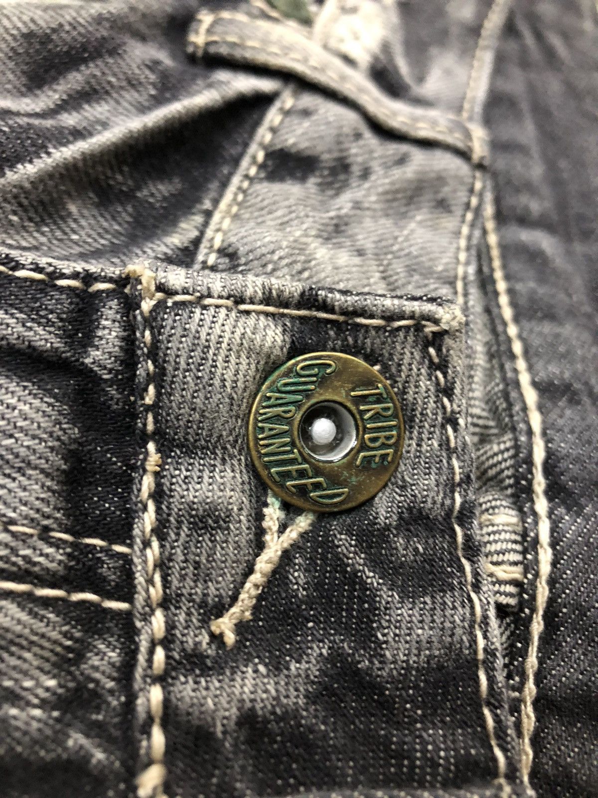 14th Addiction 2000s Japanese Brand SpRay Distressed Flared Denim Size US 29 - 8 Thumbnail