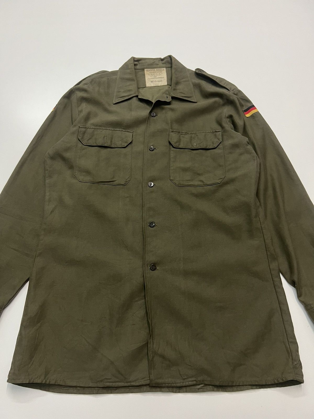 VINTAGE 🔥FEUCHTER RINGELAI GERMANY ARMY SHIRT