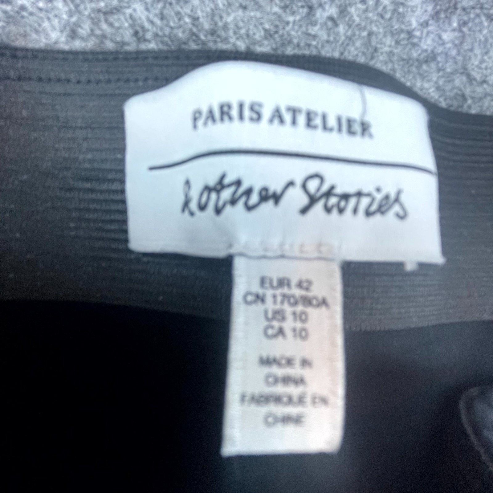 & Other Stories Paris Atelier & Other Stories Pants Womens 10 Black Wide Leg Size 32" / US 10 / IT 46 - 3 Thumbnail