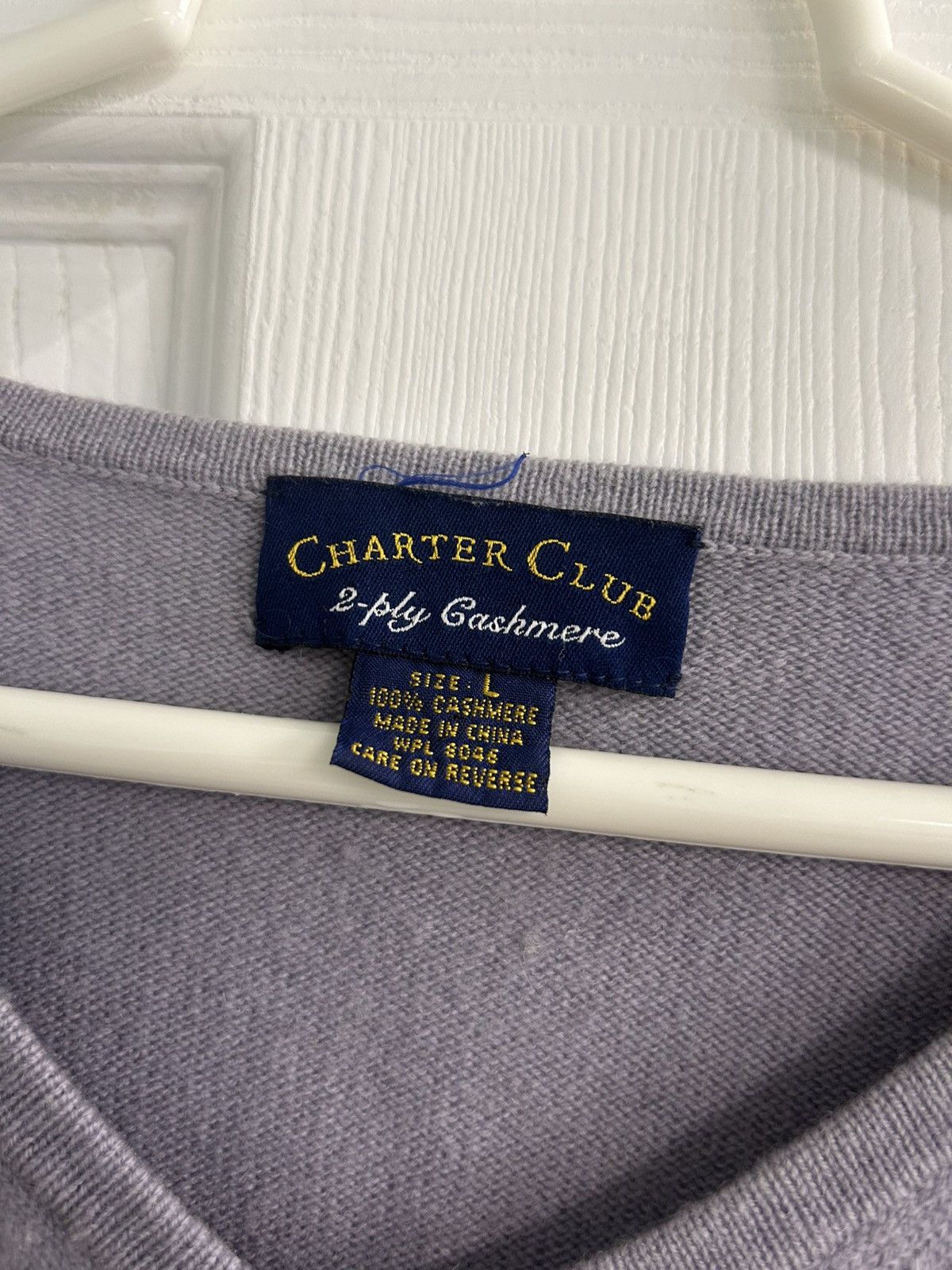 Charter Club Charter Club 2-Ply Cashmere Lavender Purple Sweater Size L / US 10 / IT 46 - 3 Thumbnail