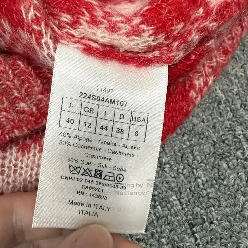Dior Dior Red Wool Knitted Pullover Sweater . Size S / US 4 / IT 40 - 4 Thumbnail