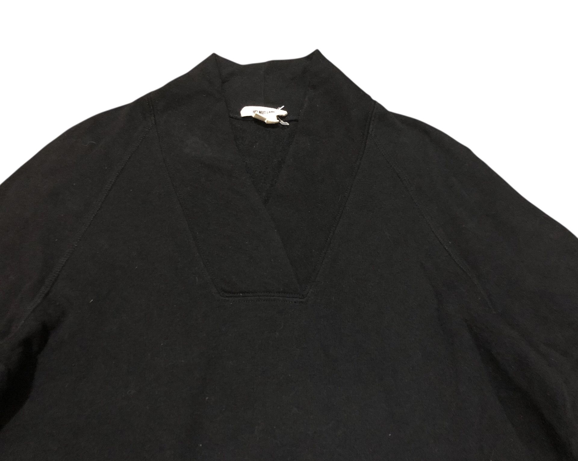 Helmut Lang 🔥HELMUT LANG Womens Black V Neck Sweater Pouch Pocket Shirt Size S / US 4 / IT 40 - 3 Thumbnail